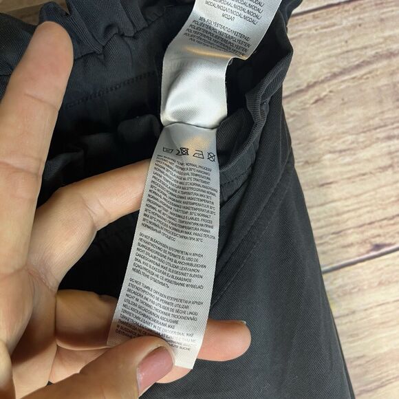 Funky Buddha Womens Tie Front Wide Leg Pants Size Small Lagenlook Boho Black - Picture 7 of 9